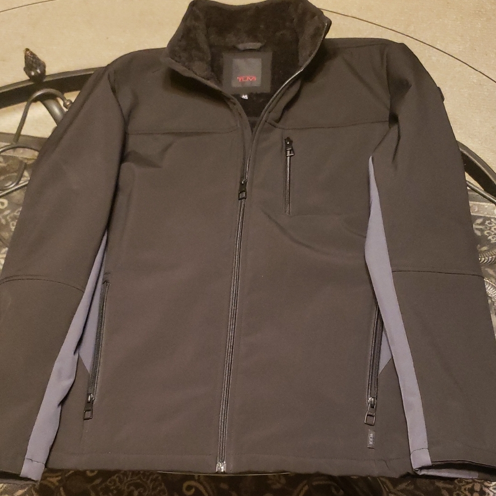 Tumi Medium Men's Charcoal and  Gray Performance Jacket